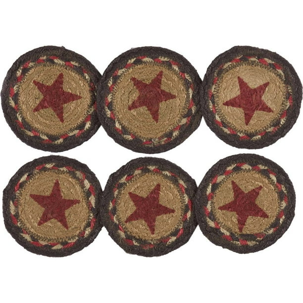 Set of 4 Almond Barn Stars Metal Primitive Set of 4 Almond Barn Stars Metal Primitive